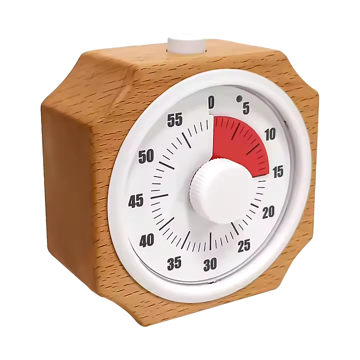 EtikaChange Minuteur Visuel Enfant Bois Écologique Rechargeable Timer Montessori Silencieux avec Lumière Douce Ajustable - Gestion du Temps TDAH, Cuisine, Devoirs, Maison - Idéal 3 Ans+